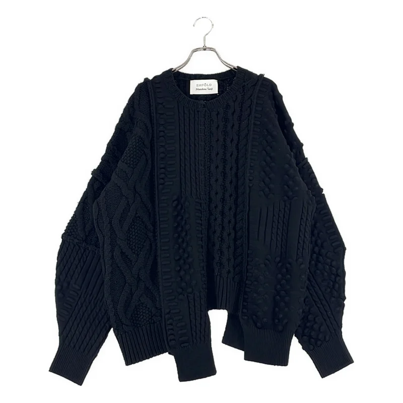 ENFOLD / エンフォルド | ×Motohiro Tanji / CABLE PULLOVER ケーブル プルオーバー ニット | 38 | レディース