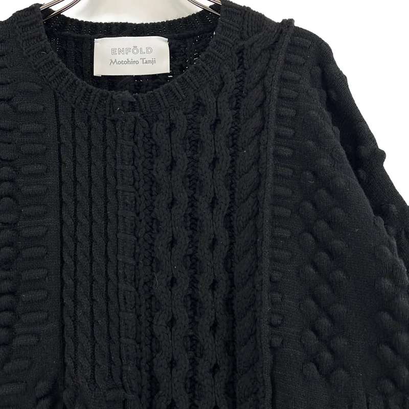 ENFOLD / エンフォルド | ×Motohiro Tanji / CABLE PULLOVER ケーブル プルオーバー ニット | 38 | レディース