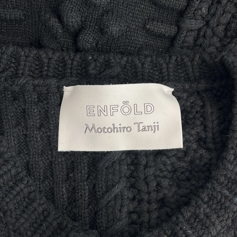 ENFOLD / エンフォルド | ×Motohiro Tanji / CABLE PULLOVER ケーブル プルオーバー ニット | 38 | レディース