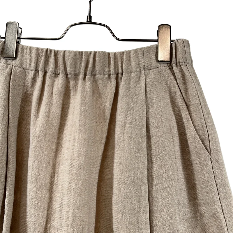 evam eva / エヴァムエヴァ | linen wool skirt リネン ウールロングスカート | M | レディース