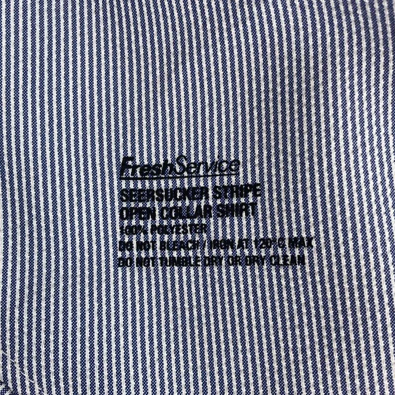 FreshService / フレッシュサービス | 2026SS | SEERSUCKER STRIPE OPEN COLLAR SHIRT シアサッカー ストライプ 半袖シャツ | L | メンズ