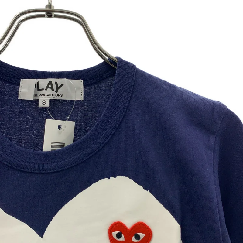 PLAY COMME des GARCONS / プレイコムデギャルソン | ハートワッペン プリント Tシャツ | S | レディース