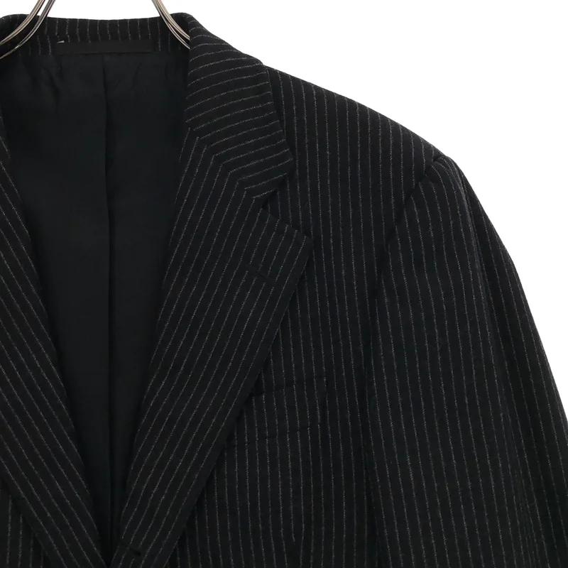 YVES SAINT LAURENT rive gauche / イヴサンローランリヴゴーシュ | セットアップ / ウール ストライプ 3B テーラードジャケット / フレア スラックス | 46 | メンズ