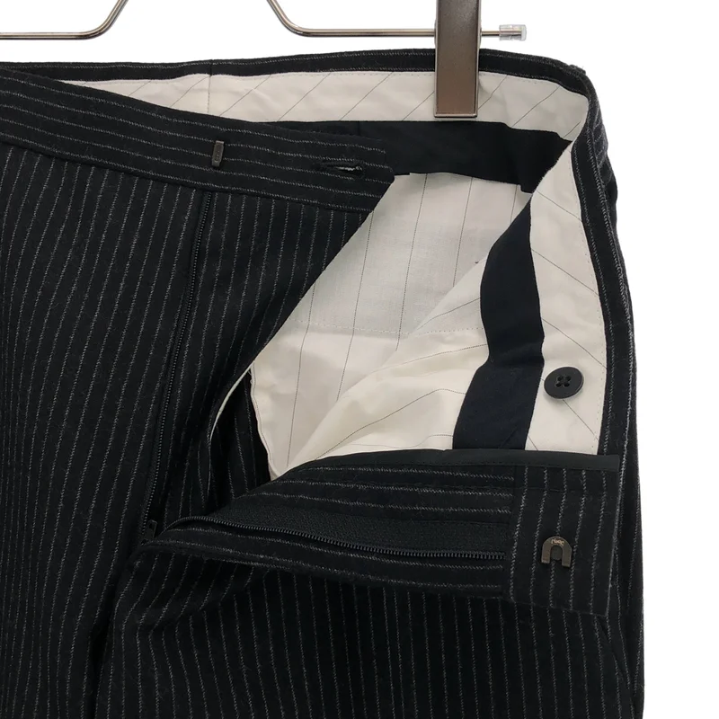YVES SAINT LAURENT rive gauche / イヴサンローランリヴゴーシュ | セットアップ / ウール ストライプ 3B テーラードジャケット / フレア スラックス | 46 | メンズ