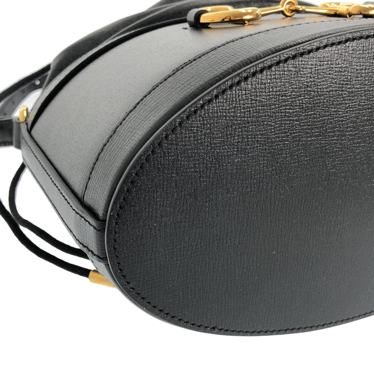 【美品】  GUCCI / グッチ | ホースビット ショルダーバッグ / 602118 | ブラック | レディース GUCCI（グッチ） ホースビット ショルダーバッグ 602118 ブラック