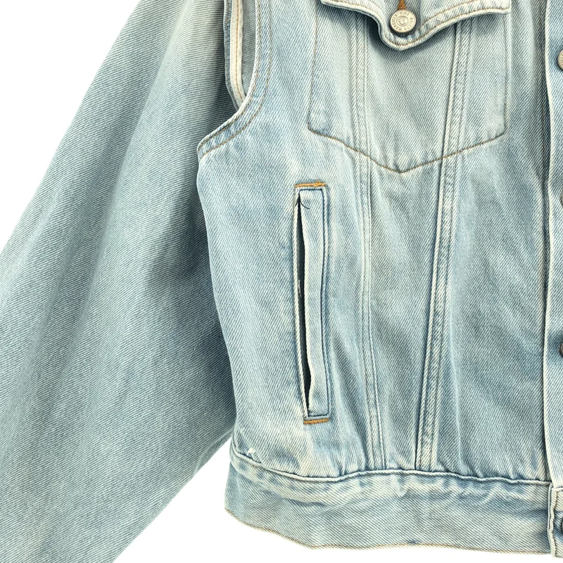 MM6 Maison Margiela / エムエムシックスメゾンマルジェラ | 2019SS | OPEN SLEEVE DENIM CAPE JACKET  / オープンスリーブ デニムケープジャケット | 36 | レディース