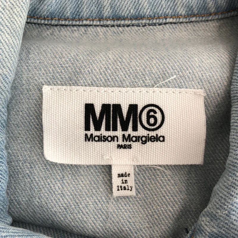 MM6 Maison Margiela / エムエムシックスメゾンマルジェラ | 2019SS | OPEN SLEEVE DENIM CAPE JACKET  / オープンスリーブ デニムケープジャケット | 36 | レディース