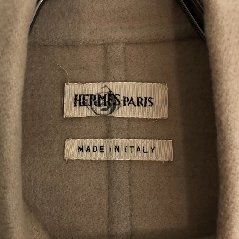 HERMES / エルメス | by Martin Margiela マルジェラ / カシミヤ100% ハーフコート | 40 | レディース