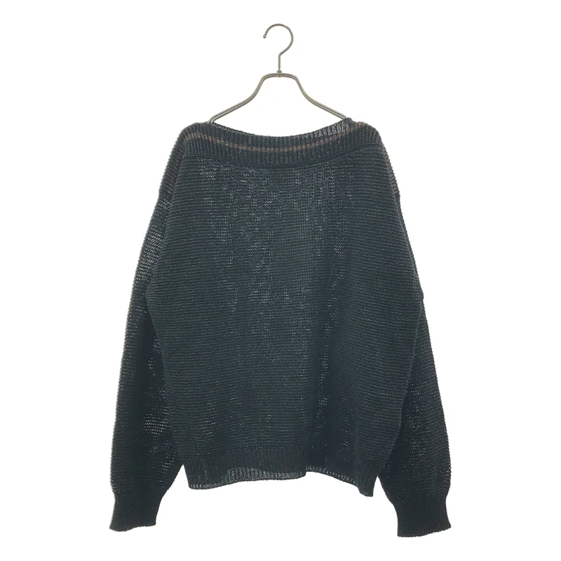 Cristaseya / クリスタセヤ | washi paper boatneck sweater 和紙 ボートネック ニット | L | メンズ