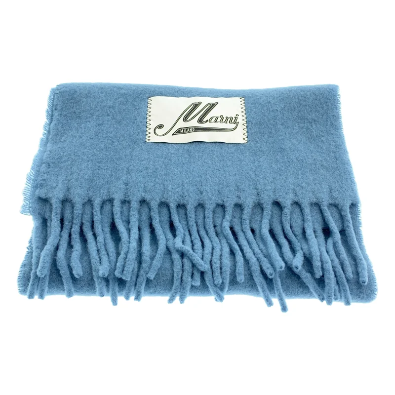 MARNI / マルニ | ブラッシュド アルパカ ナイロン ロゴ マフラー | UNI | その他
