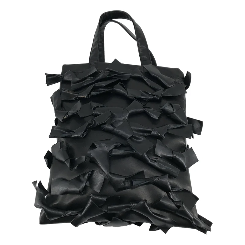 COMME des GARCONS GIRL / コムデギャルソンガール | エコレザー リボンデザイン トートバッグ |