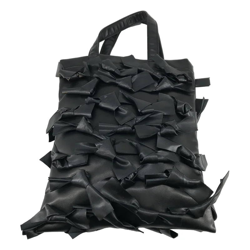 COMME des GARCONS GIRL / コムデギャルソンガール | エコレザー リボンデザイン トートバッグ |