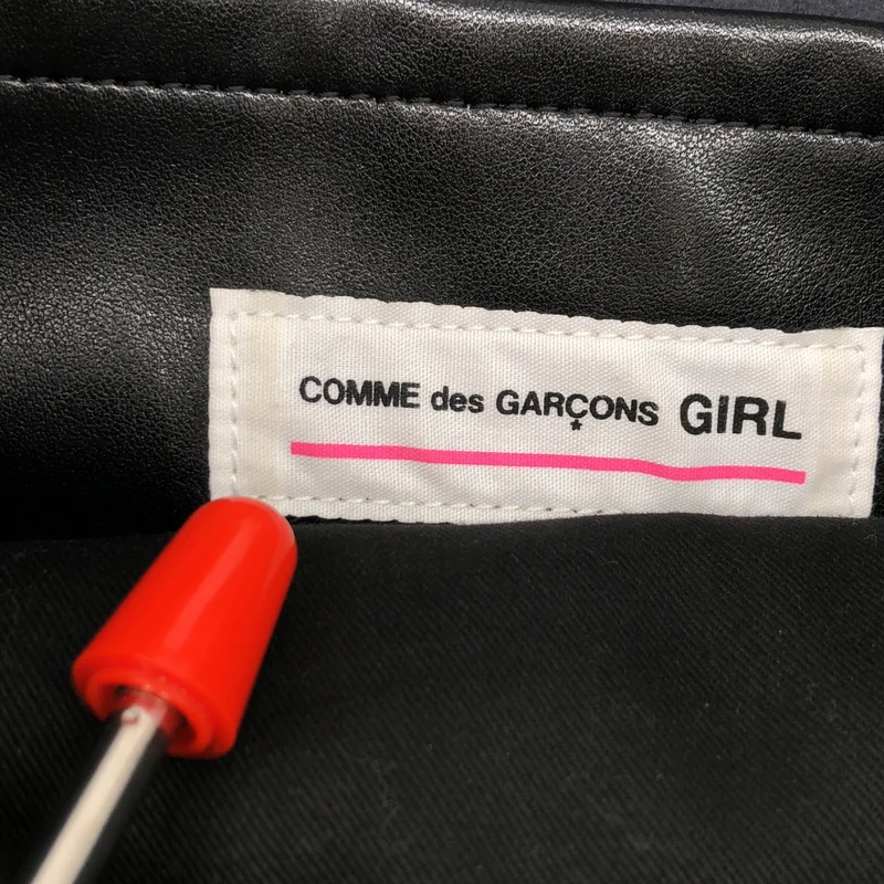 COMME des GARCONS GIRL / コムデギャルソンガール | エコレザー リボンデザイン トートバッグ |