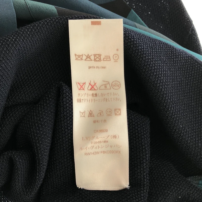 Louis Vuitton / ルイヴィトン | シルク ニット切替 ワンピース RW142W F6KD20OFX | S | レディース