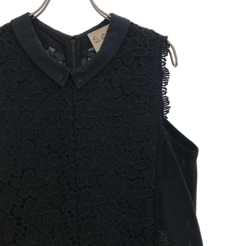 sea New York / シーニューヨーク | レース ノースリーブ サロペット オールインワン | 8 | レディース
