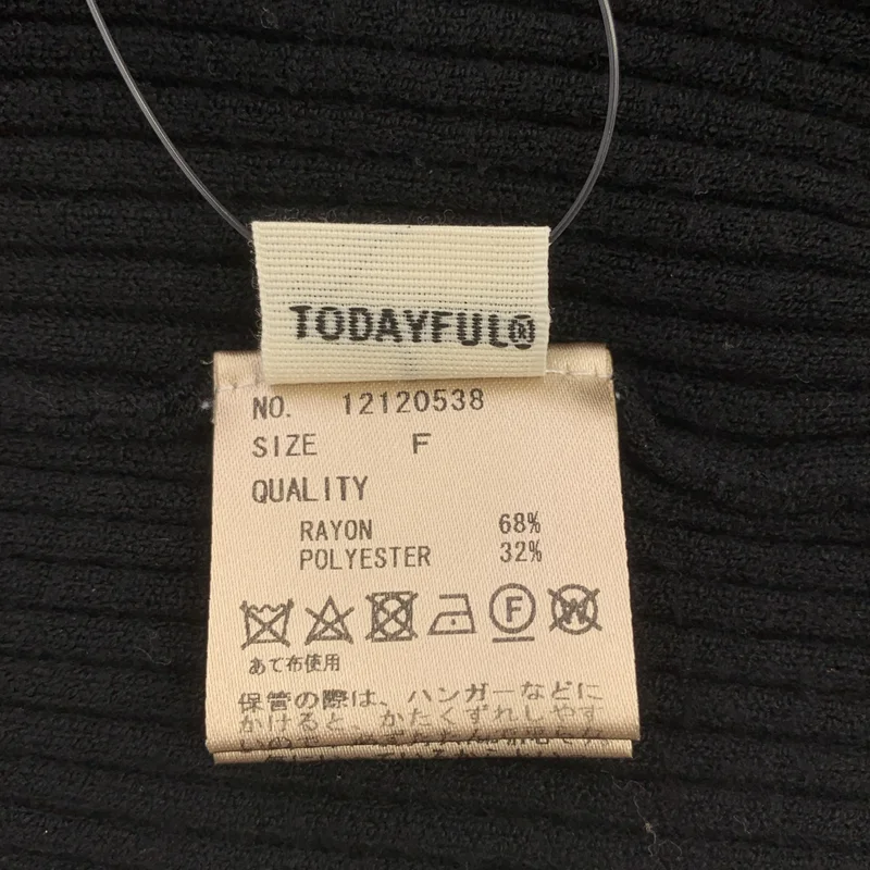 TODAYFUL / トゥデイフル | 2023AW | Flarecuffs Rib Knit / フレンチカフス リブニット | F | レディース
