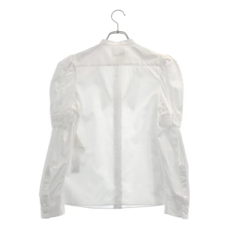 noir kei ninomiya / ノワールケイニノミヤ | 2024SS | レイヤードスリーブ バンドカラーシャツ_長袖 | XS | レディース