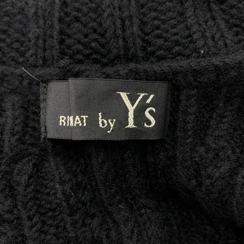 RISMAT by Y's / リスマット バイ ワイズ | 2020AW | ウール ジップアップ ハイネック ケーブルニットポンチョ | 2 | レディース