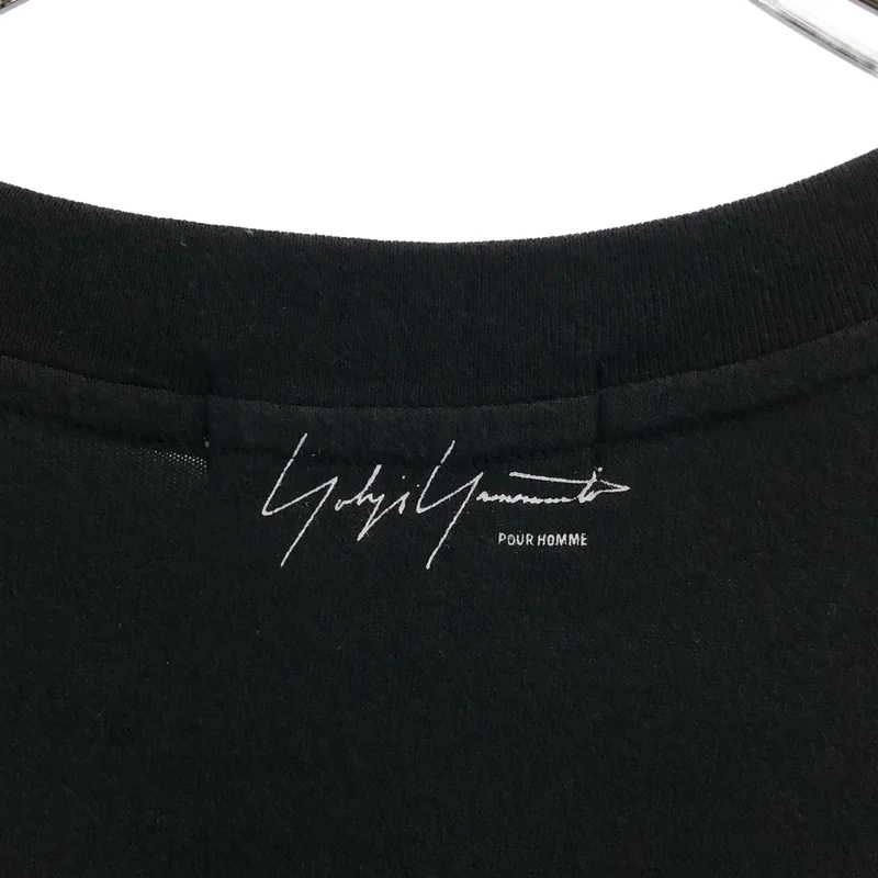 YOHJI YAMAMOTO POUR HOMME / ヨウジヤマモトプールオム | 1995SS | バックワンポイントロゴ オーバーシルエット クリーネック カットソー | M | メンズ