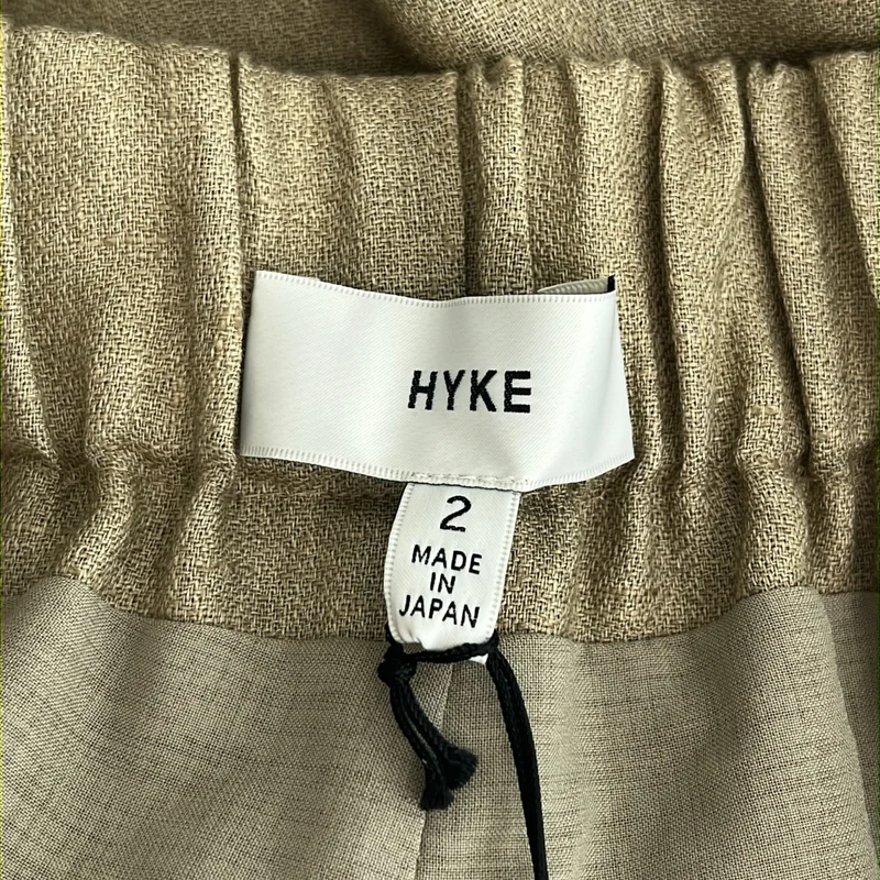 HYKE / ハイク | 2022SS | LINEN WRAP PANTS / リネン ラップパンツ | 2 | レディース