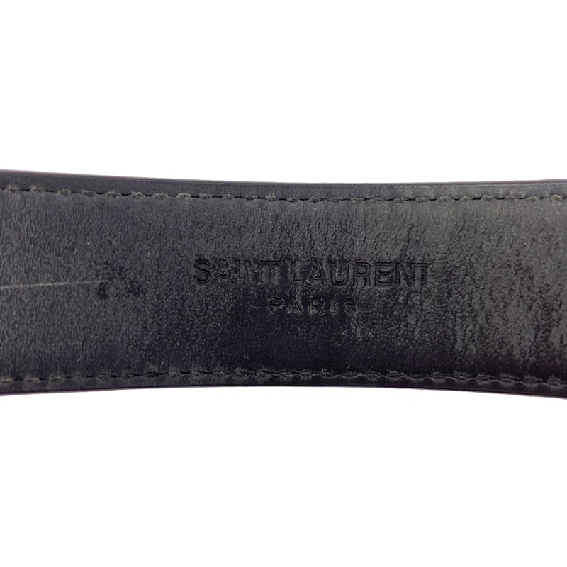SAINT LAURENT PARIS / サンローランパリ | by Hedi Slimane リボン スタッズ レザーブレスレット |