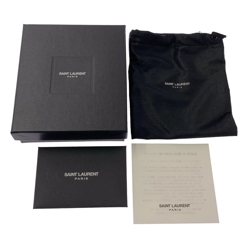 SAINT LAURENT PARIS / サンローランパリ | by Hedi Slimane リボン スタッズ レザーブレスレット |