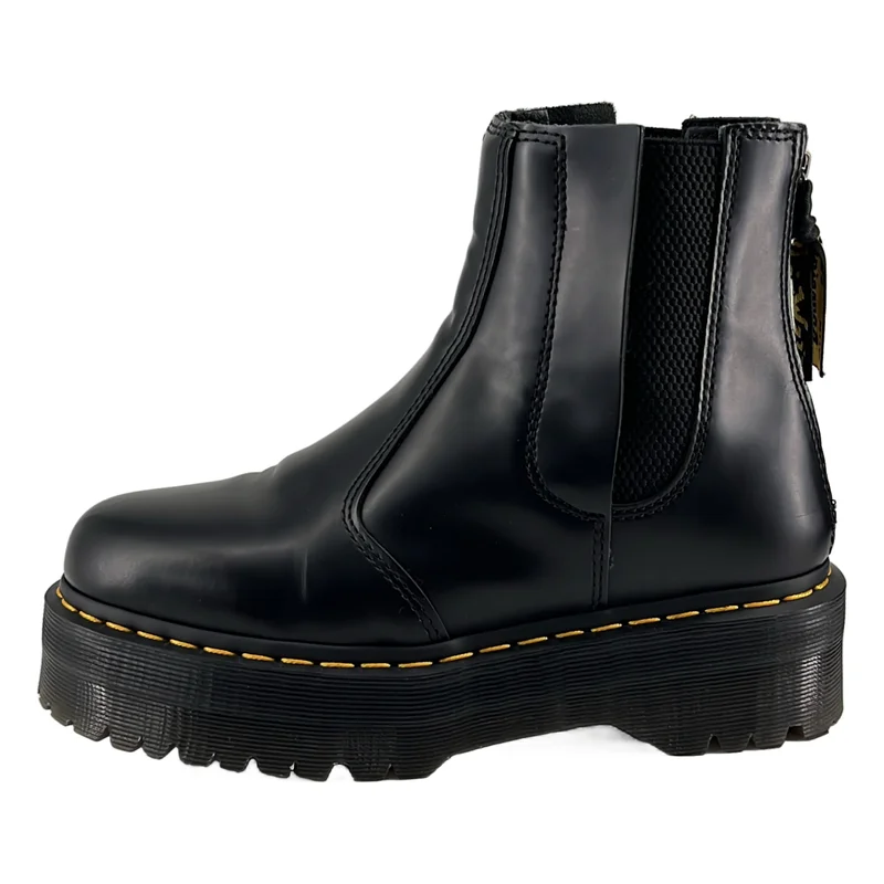 Y's / ワイズヨウジヤマモト | × Dr.Martens / スムースレザー バックジップ チェルシーブーツ | 6 | レディース