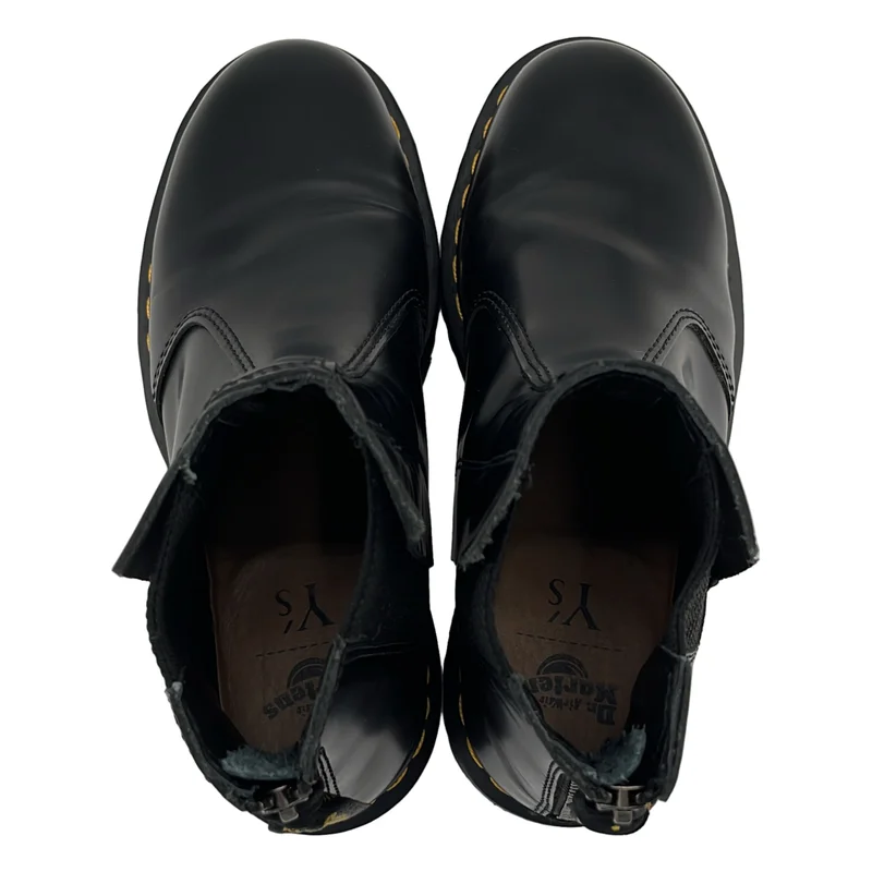 Y's / ワイズヨウジヤマモト | × Dr.Martens / スムースレザー バックジップ チェルシーブーツ | 6 | レディース
