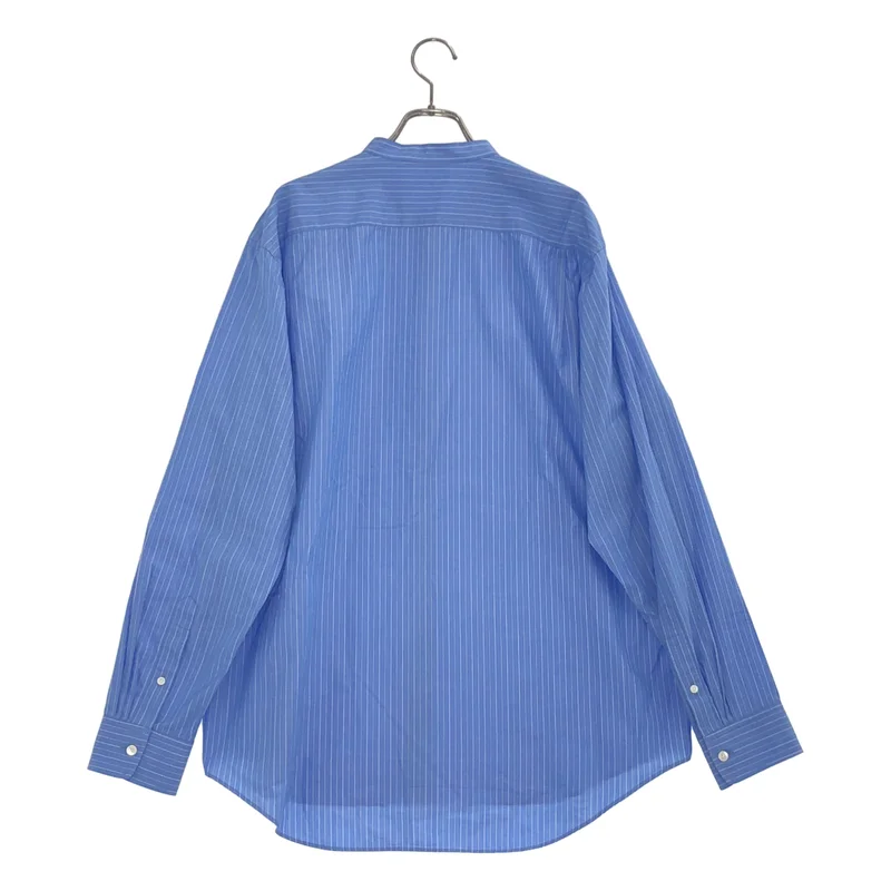 AURALEE / オーラリー | 2024SS | SUVIN HIGH COUNT CLOTH STRIPE STAND COLLAR SHIRT / スビンコットン ハイカウント クロスストライプ スタンドカラーシャツ | 5 | メンズ
