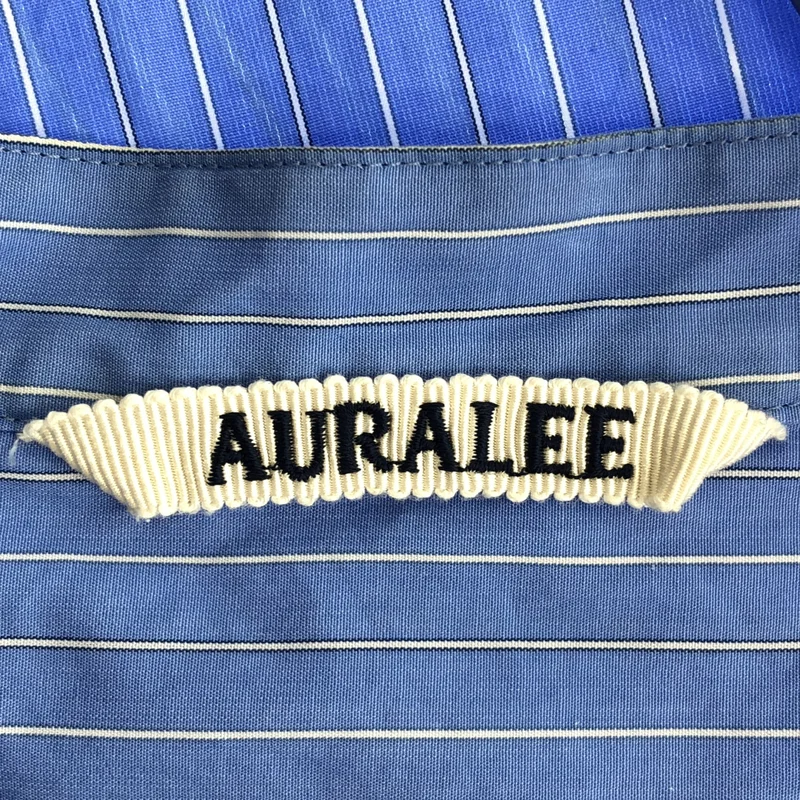 AURALEE / オーラリー | 2024SS | SUVIN HIGH COUNT CLOTH STRIPE STAND COLLAR SHIRT / スビンコットン ハイカウント クロスストライプ スタンドカラーシャツ | 5 | メンズ