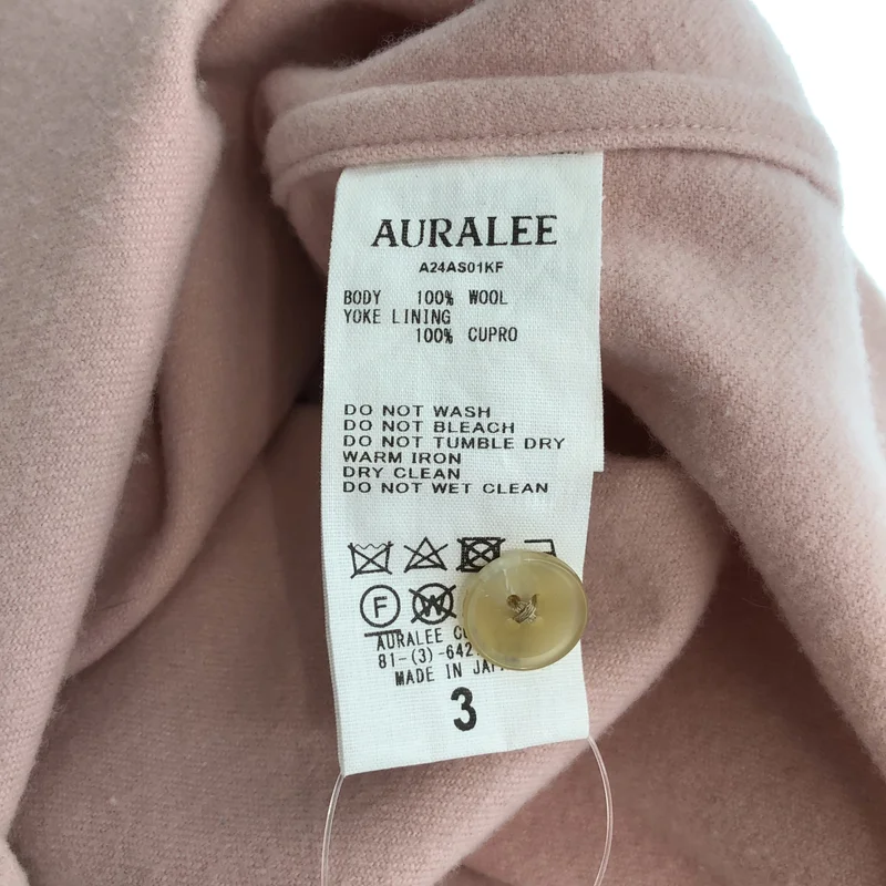 AURALEE / オーラリー | 2024AW | BRUSHED SUPER FINE WOOL FLANNEL SHIRT ウール フランネルシャツ | 3 | メンズ