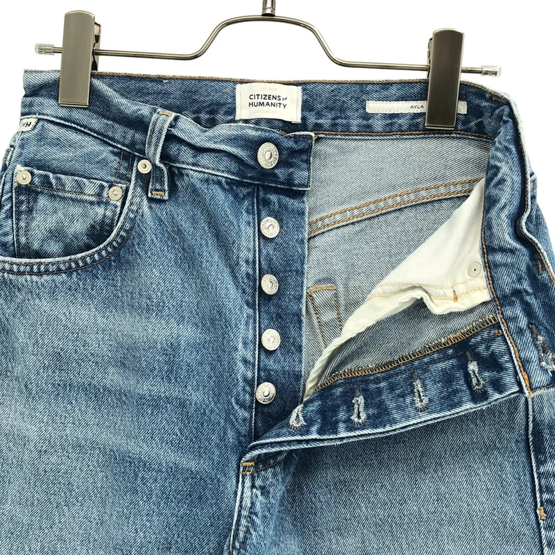CITIZENS OF HUMANITY / シチズンズ オブ ヒューマニティー | 2025SS | AYLA RAW HEM CROP D カットオフ デニムパンツ | 24 | レディース