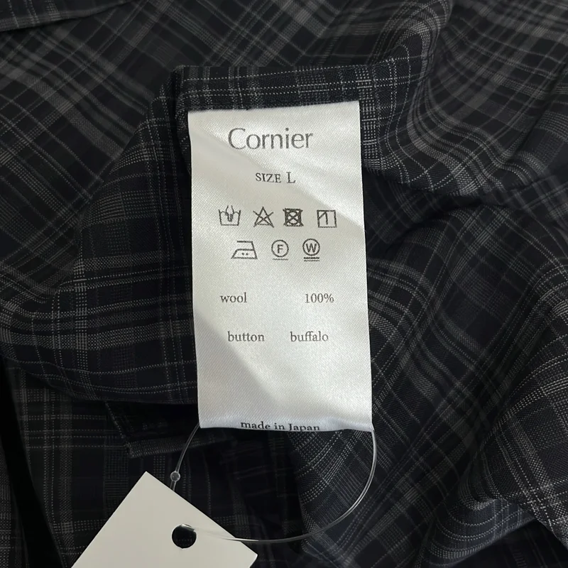 CORNIER / コルニエ | チェック オーバーシルエット シャツ | L | メンズ