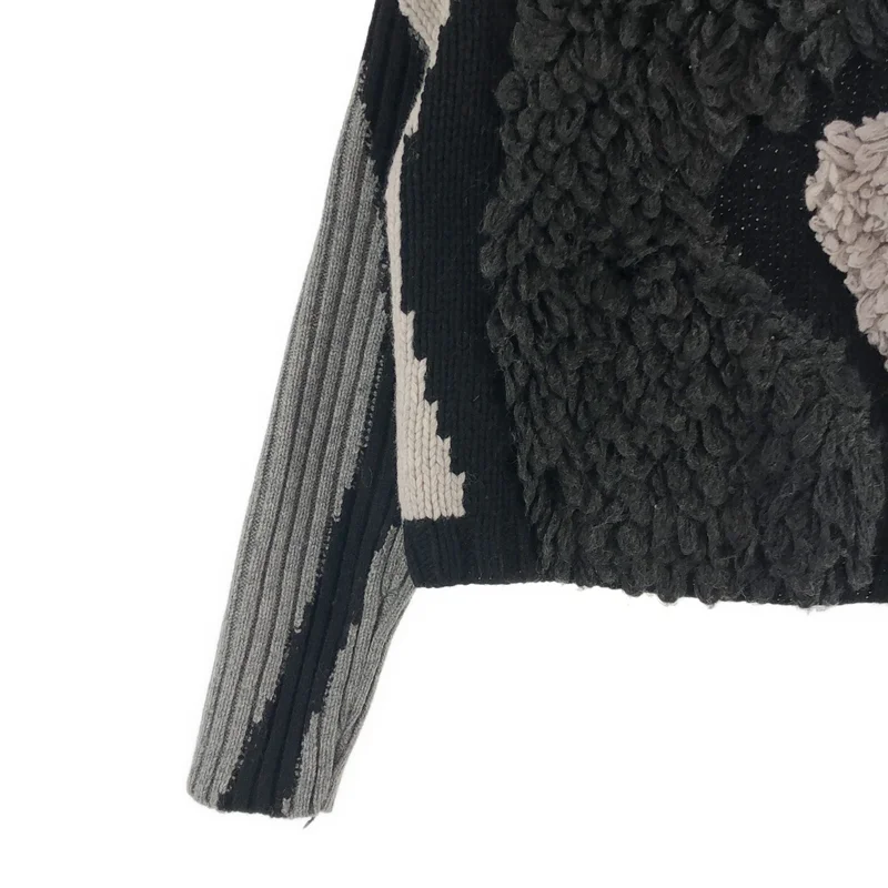 LEINWANDE / ラインヴァンド | Landscape Intarsia Knit Top ランドスケープインターシャニット | F | レディース
