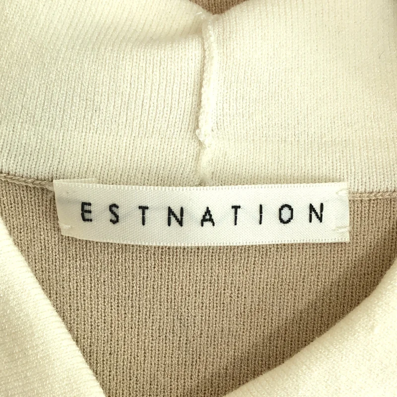 ESTNATION / エストネーション | 襟付きニット 22-109-12-090281 | F | レディース