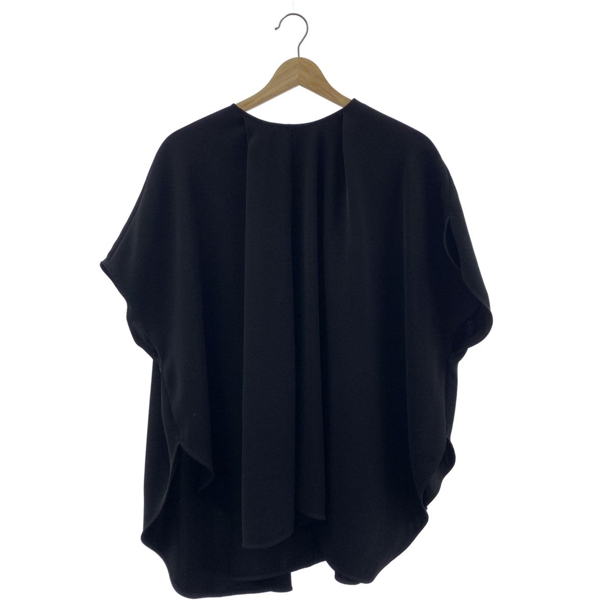 【美品】  ENFOLD / エンフォルド | CIRCLE PULLOVER / バックジップ ボリューム ブラウス | 38 | black | レディース 美品】 ENFOLD / エンフォルド | CIRCLE PULLOVER / バックジップ