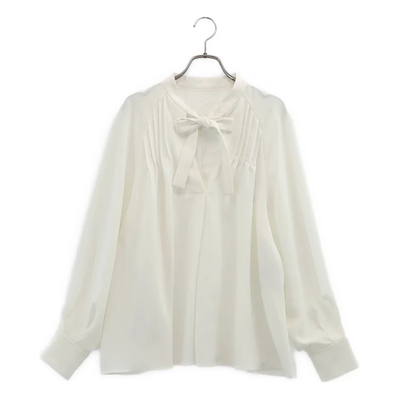 ADORE / アドーア | バックサテンジョーゼットブラウス シャツ | 38 | レディース