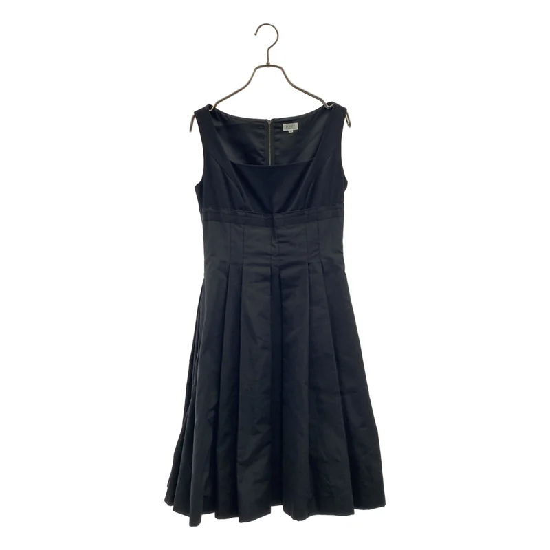 FOXEY BOUTIQUE / フォクシーブティック | ノースリーブ バックジップ ボリューム ドレス ワンピース / 総裏地 | 40 | レディース