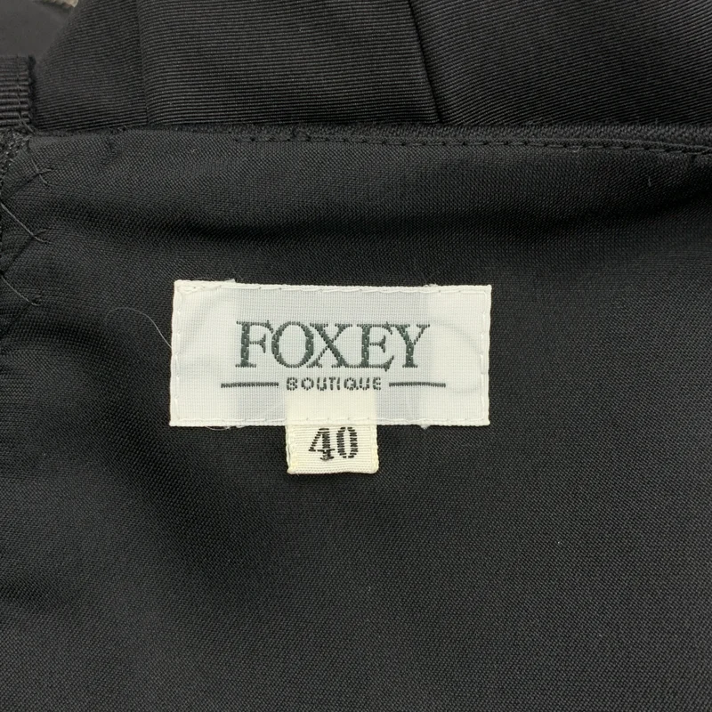 FOXEY BOUTIQUE / フォクシーブティック | ノースリーブ バックジップ ボリューム ドレス ワンピース / 総裏地 | 40 | レディース