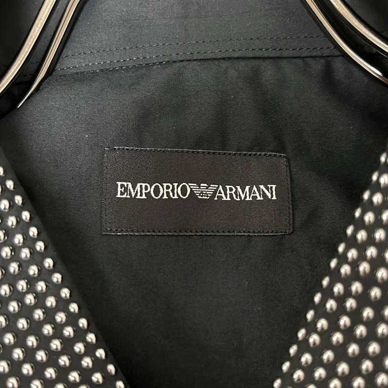 EMPORIO ARMANI / エンポリオアルマーニ | スタッズ ドレスシャツ | 1 | メンズ