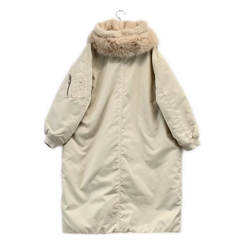 upper hights / アッパーハイツ | THE U-2 LONG HOODIE ナイロン中綿 ファーコート | 1 | レディース