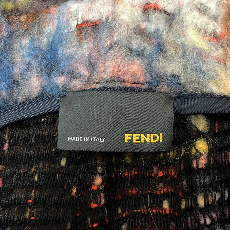 FENDI / フェンディ | ミックスウール バックジップ スカート | 38 | レディース