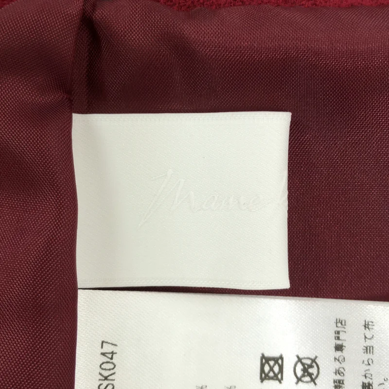 Mame Kurogouchi / マメクロゴウチ | 2025AW | Synthetic Leather Fancy Ftitch High Waisted Skirt スエード ハイウエスト スカート | 2 | レディース