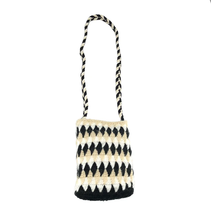 MARNI / マルニ | 2023SS | チェスボード ニット ショルダーバッグ |