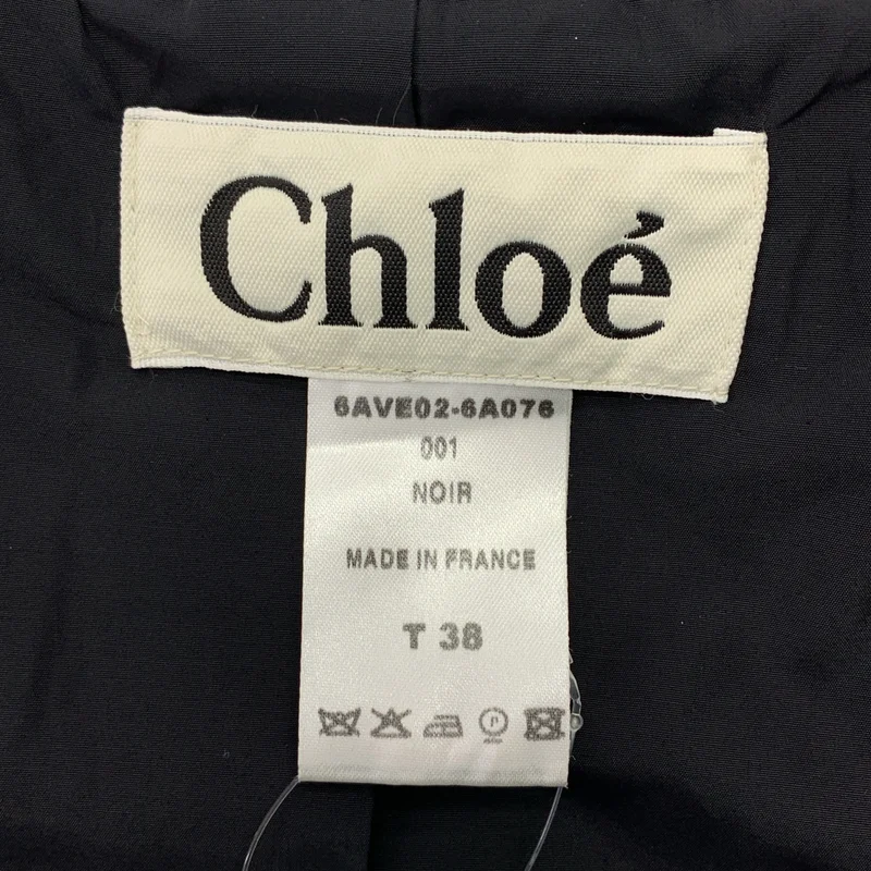 Chloe / クロエ | リネン ウール マオカラー ジャケット | 38 | レディース