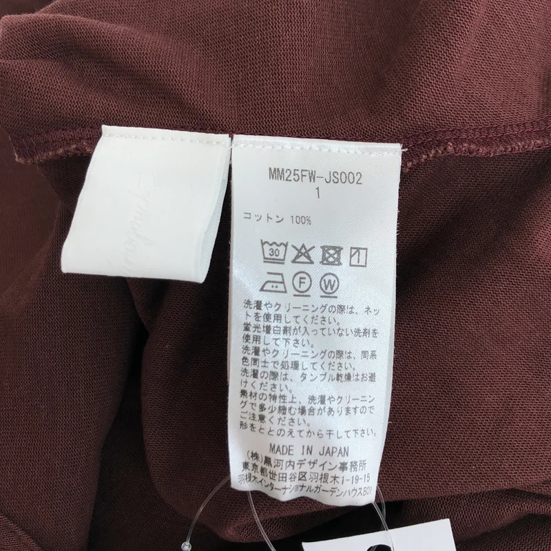 Mame Kurogouchi / マメクロゴウチ | 2025AW | Cotton Jersey Asymmetry Topトップス MM25FW-JS002 | 1 | レディース