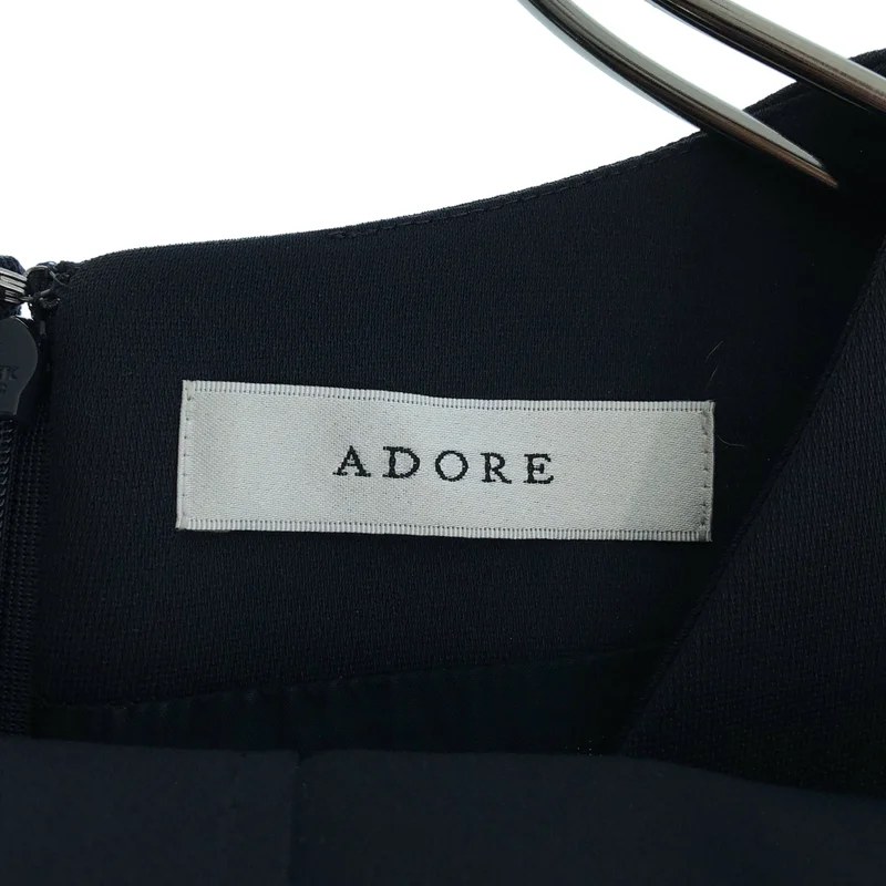 ADORE / アドーア | バックジップ ボリュームスリーブ ワンピース / 裏地付き | 36 | レディース