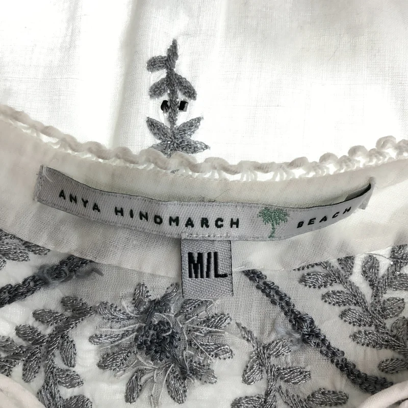 ANYA HINDMARCH / アニヤハインドマーチ | コットン 刺しゅう プルオーバーブラウス | M/L | レディース