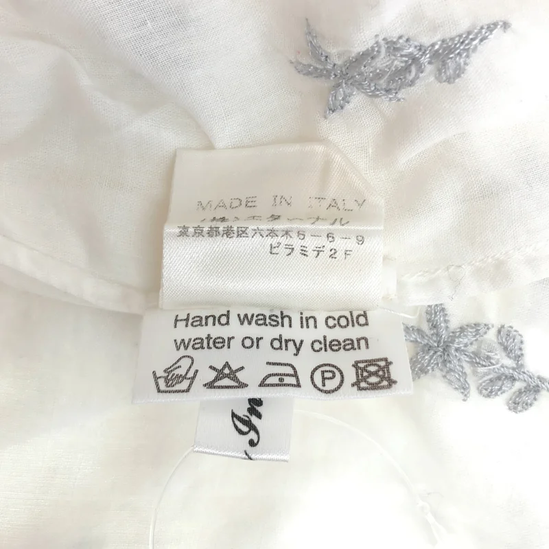 ANYA HINDMARCH / アニヤハインドマーチ | コットン 刺しゅう プルオーバーブラウス | M/L | レディース