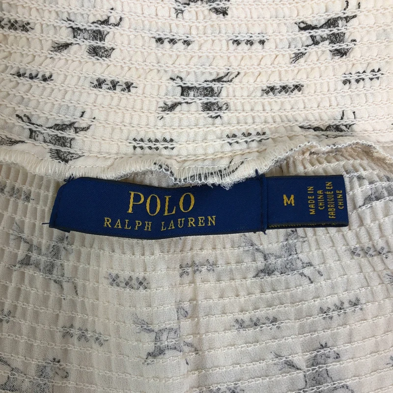 POLO RALPH LAUREN / ポロラルフローレン | 総柄 ギャザー ボリューム ワンピース | M | レディース